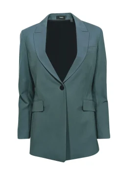 Theory - Green Single Button Blazer Sz 4