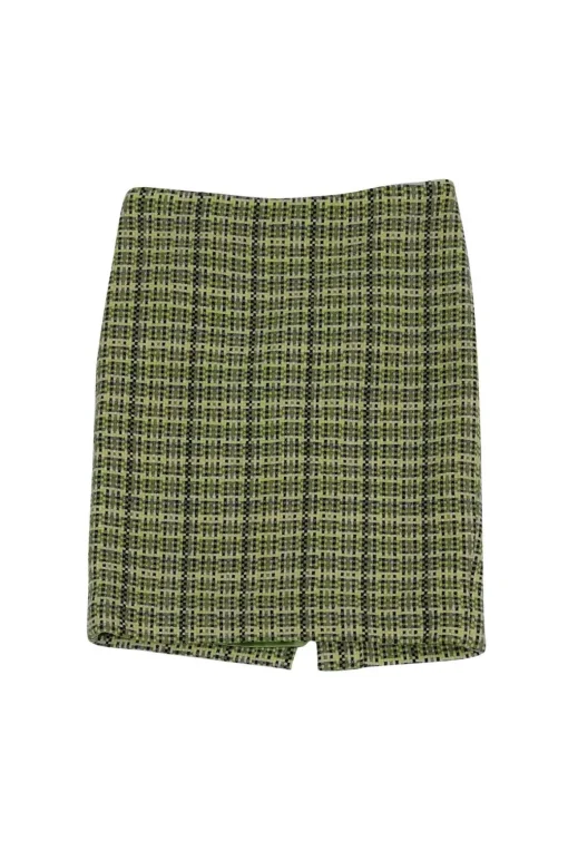 Theory - Green Tweed Skirt Sz 0