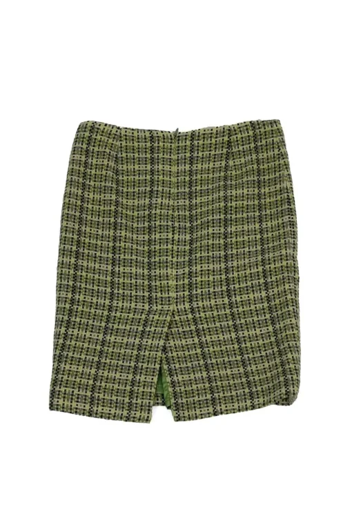 Theory - Green Tweed Skirt Sz 0