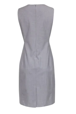 Theory - Grey Sleeveless Knee-length Sheath Dress Sz 8