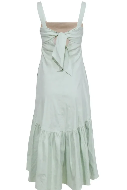 Theory - Light Green Linen Blend Sleeveless Dress Sz P