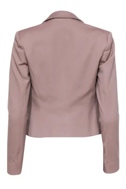 Theory - Mauve Peak Lapel Cropped Blazer Sz 0