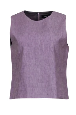 Theory - Orchid Linen Blend Tank Sz L