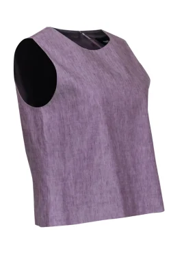 Theory - Orchid Linen Blend Tank Sz L