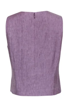 Theory - Orchid Linen Blend Tank Sz L
