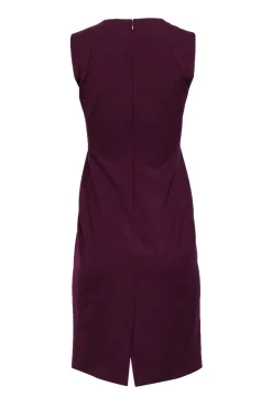 Theory - Plum Sleeveless Wool Blend Sheath Dress Sz 0