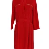 Theory - Red Gold Zip Dress Sz 8