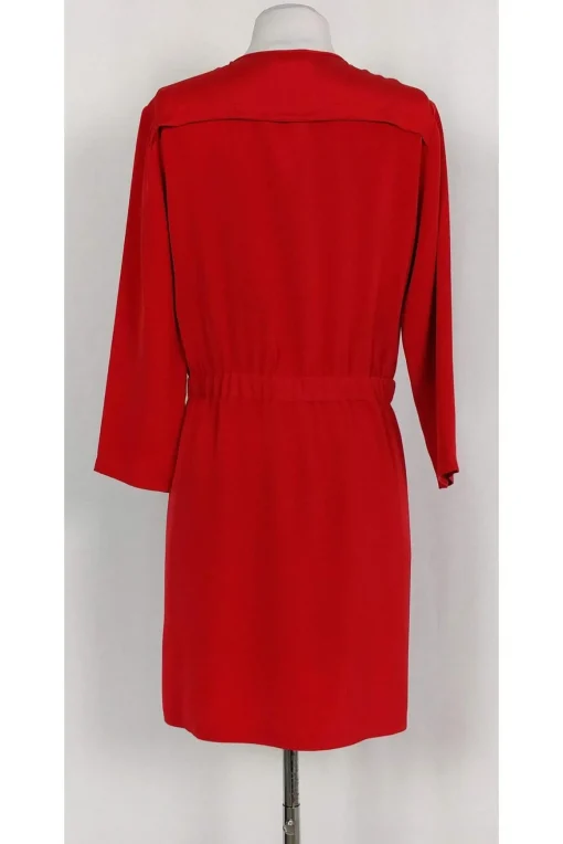 Theory - Red Gold Zip Dress Sz 8