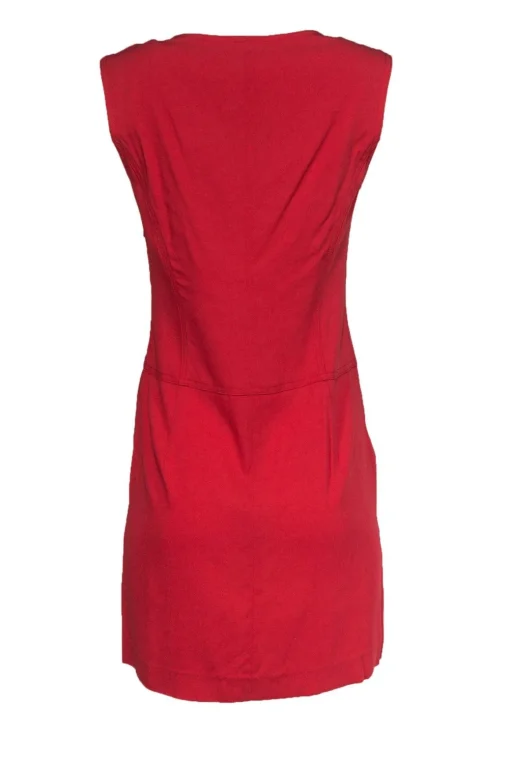Theory - Red Sleeveless Sheath Dress Sz 6