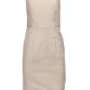 Theory - Taupe Linen Sheath Dress w/ Pockets Sz 2