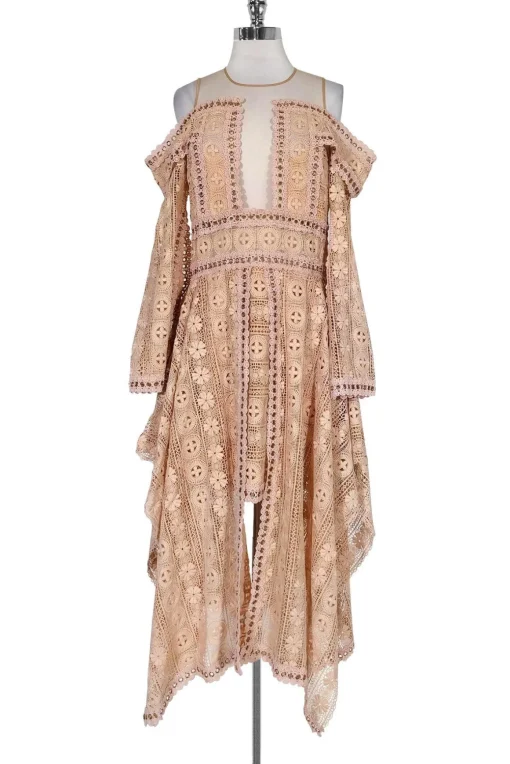Thurley - Blush Pink Eyelet Dress Sz 12