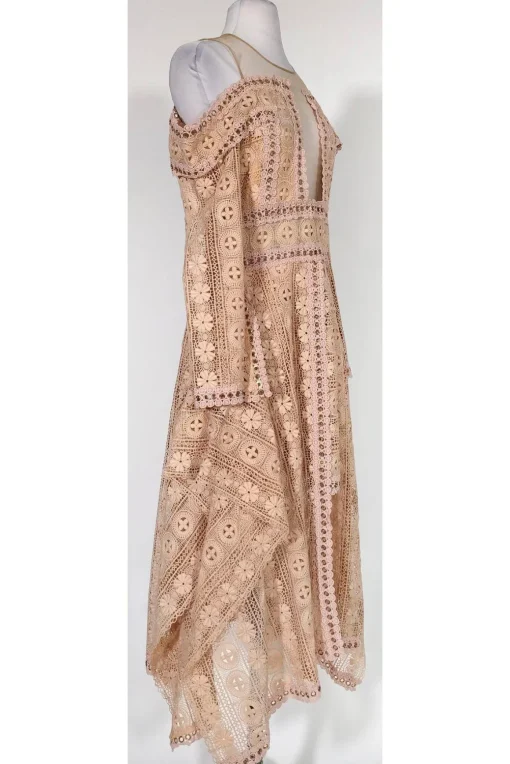 Thurley - Blush Pink Eyelet Dress Sz 12