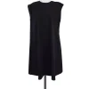 Tia Cibani - Black Cotton Shift Dress Sz 8