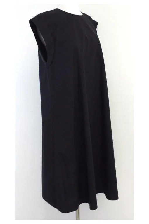 Tia Cibani - Black Cotton Shift Dress Sz 8