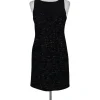 Tibi - Black & Gold w/ Silk Neckline Dress Sz 6