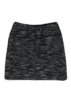 Tibi - Black & White Marbled Tween Miniskirt Sz 0