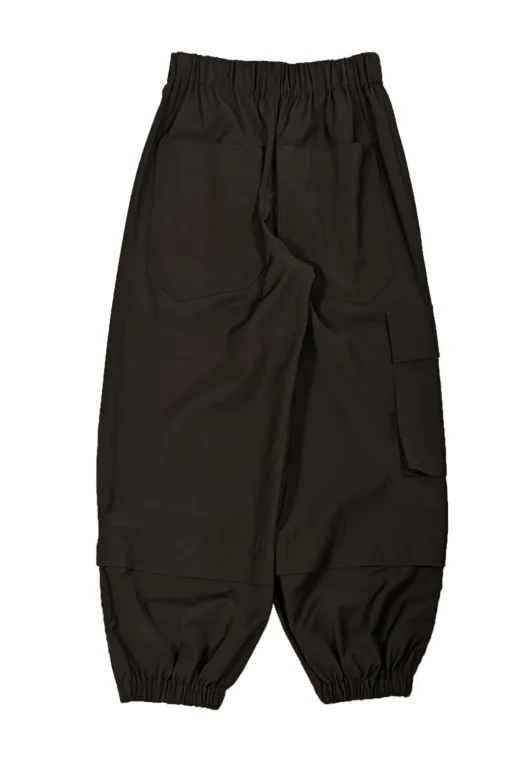 Tibi - Black Wool Blend Cargo Joggers Sz XXS