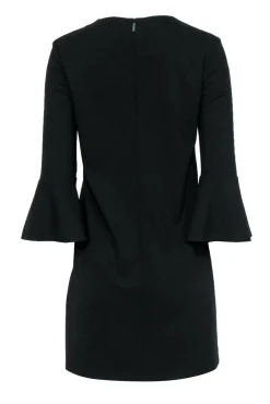 Tibi - Black Zip-Up Front Bell Sleeve Dress Sz 4