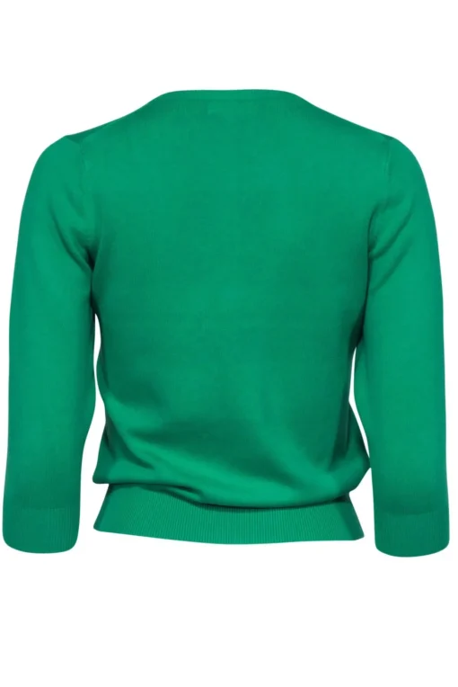 Tibi - Green Cardigan w/ Elbow Length Sleeves Sz S