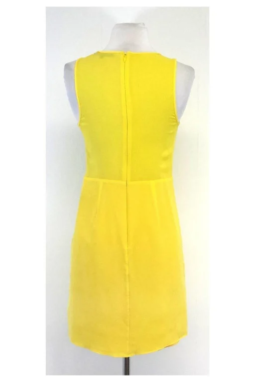 Tibi - Yellow Sleeveless Silk Dress Sz 0