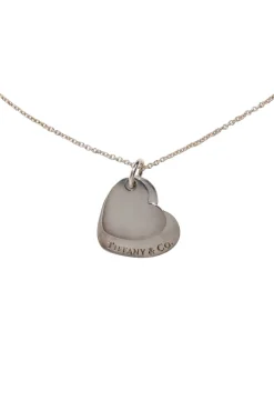 Tiffany & Co. - Sterling Silver Double Heart Tag Necklace
