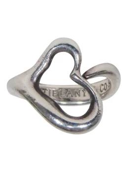 Tiffany & Co. - Sterling Silver Open Heart Ring Sz 3