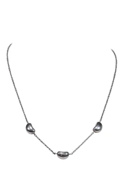 Tiffany & Co. - Sterling Silver Short Necklace w/ Bean-Style Beads