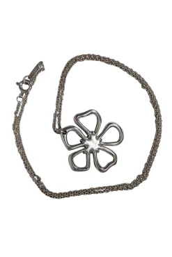 Tiffany & Co. - Sterling Silver Flower Pendant Necklace