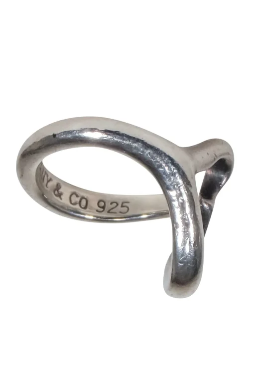 Tiffany & Co. - Sterling Silver Open Heart Ring Sz 3
