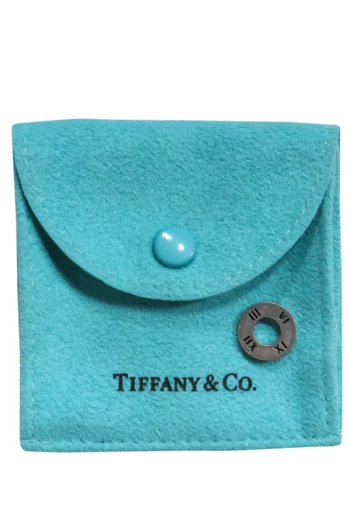 Tiffany & Co. - Sterling Silver Roman Numeral Engraved Circle Charm