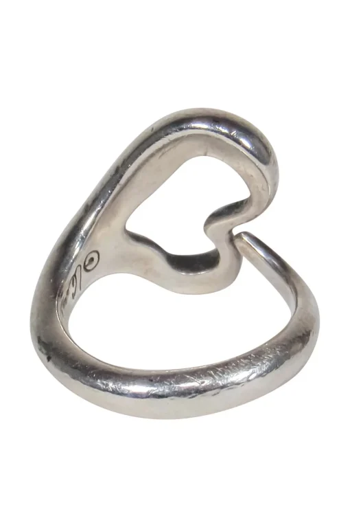 Tiffany & Co. - Sterling Silver Open Heart Ring Sz 3