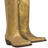 Toral - Golden Glitter Suede Cowboys Boots Sz 10