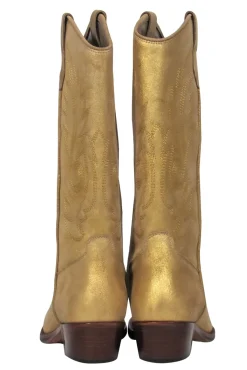 Toral - Golden Glitter Suede Cowboys Boots Sz 10