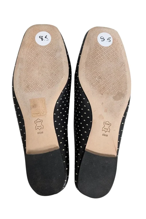 Tory Burch - Black & Cream Triangle Geo Charm Loafer Sz 8.5