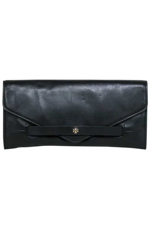 Tory Burch - Black Leather Long Clutch
