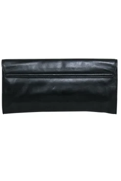 Tory Burch - Black Leather Long Clutch