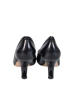 Tory Burch - Black Leather 65MM Angle Pump Sz 8.5