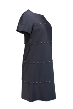 Tory Burch - Black Studded Shift Dress Sz M