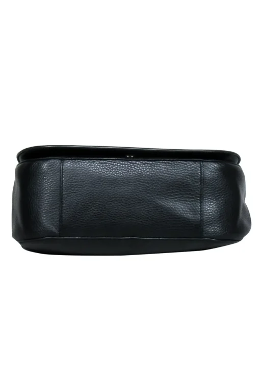 Tory Burch - Black Textured Front Large Crossbody Bag