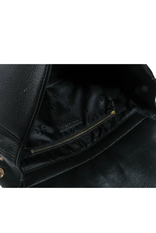 Tory Burch - Black Textured Front Large Crossbody Bag