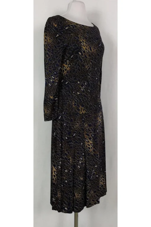 Tory Burch - Blue & Brown Leopard Dress Sz S