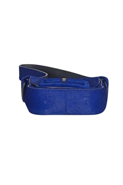 Tory Burch - Blue Dahlia Mini Sawyer Genuine Calf Hair Shoulder Bag