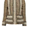 Tory Burch - Brown, Navy, Orange, & White Boucle Jacket Sz 6