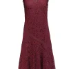 Tory Burch - Burgundy Lace Sleeveless V-Neck Dress Sz 6