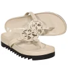 Tory Burch - Cream Patent Leather Thong Sandals Sz 7.5