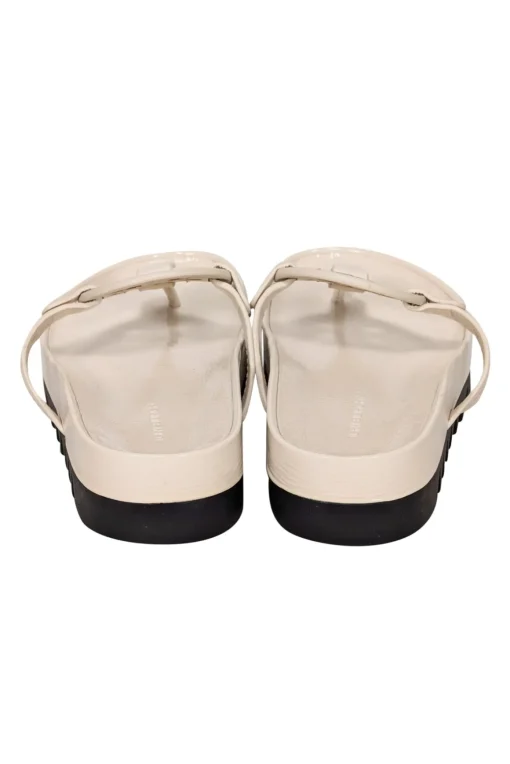 Tory Burch - Cream Patent Leather Thong Sandals Sz 7.5