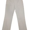 Tory Burch - Cream Pleat Front Trousers Sz 4