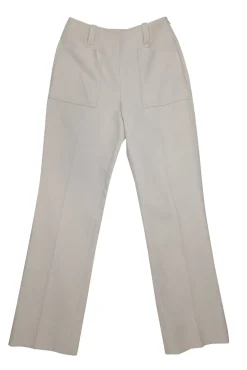 Tory Burch - Cream Pleat Front Trousers Sz 4