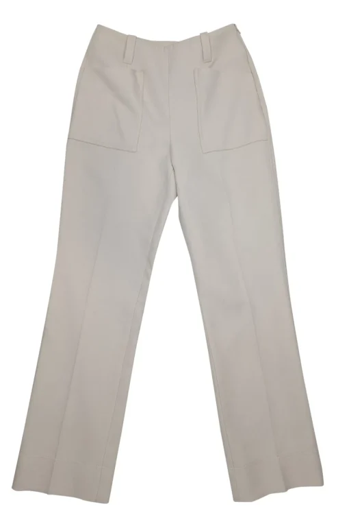 Tory Burch - Cream Pleat Front Trousers Sz 4