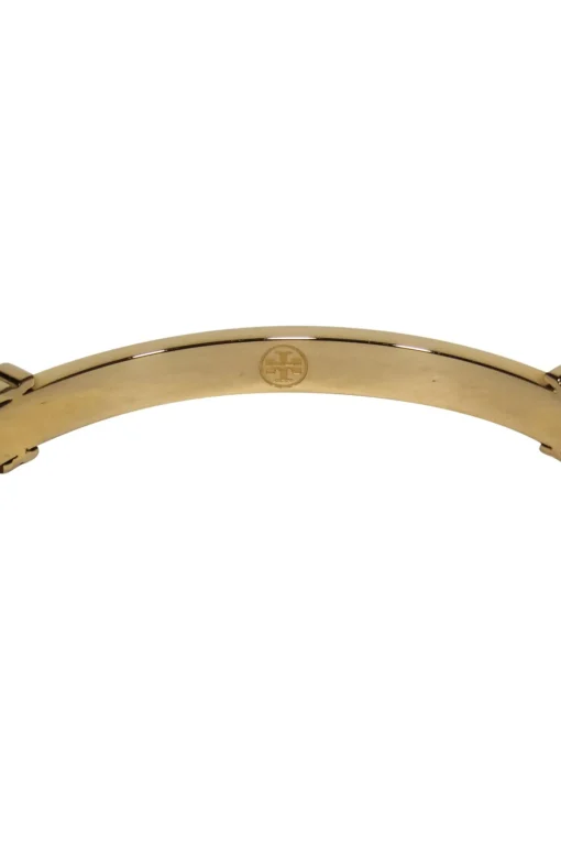 Tory Burch - Gold Bangle w/ Logo Embellishments